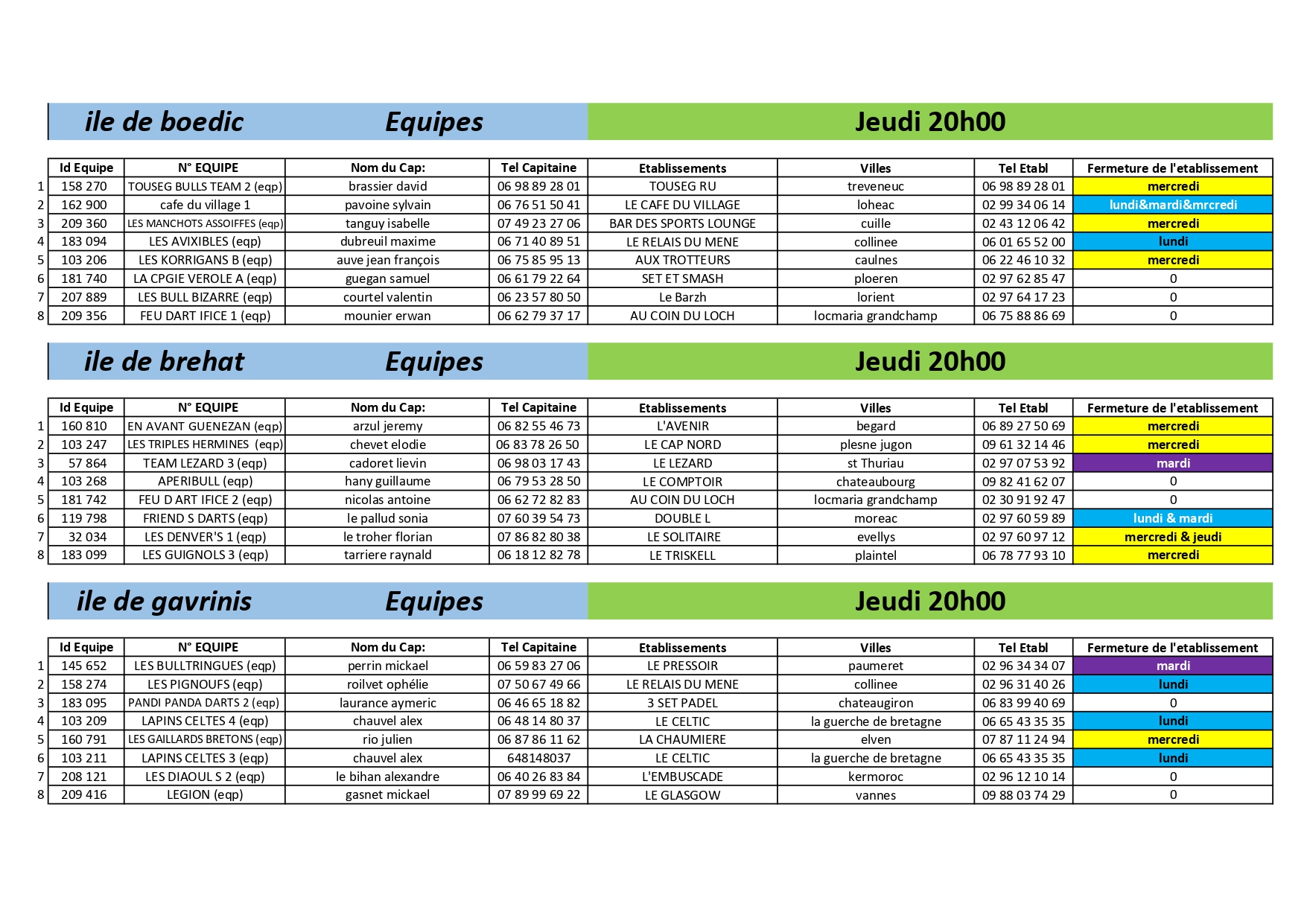 Calendrier 2026-2027 - Partie 4